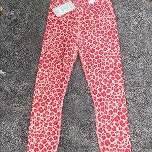 Fabletics Leopard Leggings (Pink)